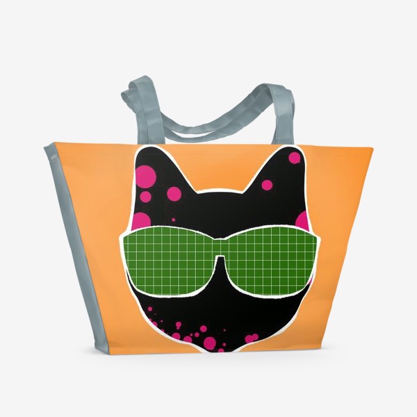 Пляжная сумка &laquo;Pop art cat&raquo;