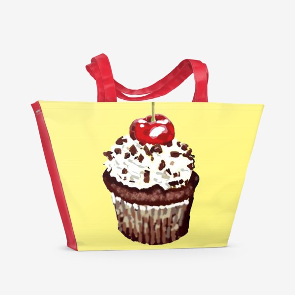Пляжная сумка «кекс шоколадный»