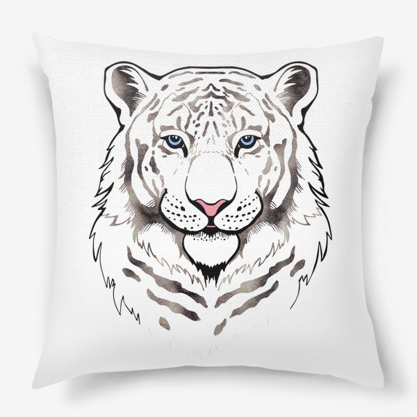 Подушка «Белый тигр. Для него»