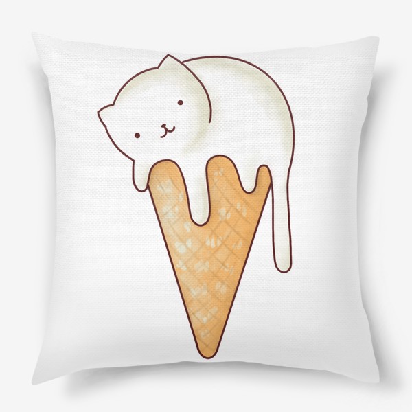 Подушка «котик мороженное»
