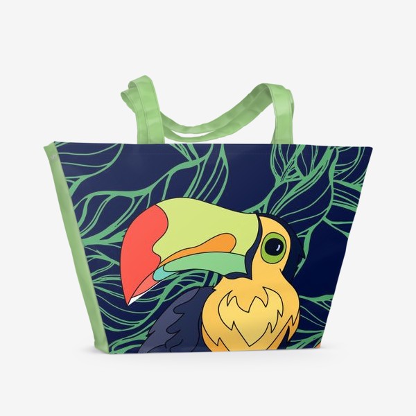 Пляжная сумка «Птица Тукан»