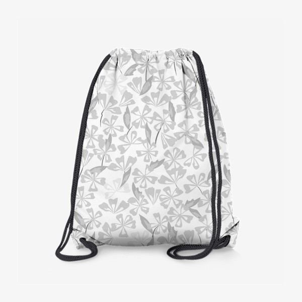 Рюкзак «цветы чёрно-белые»