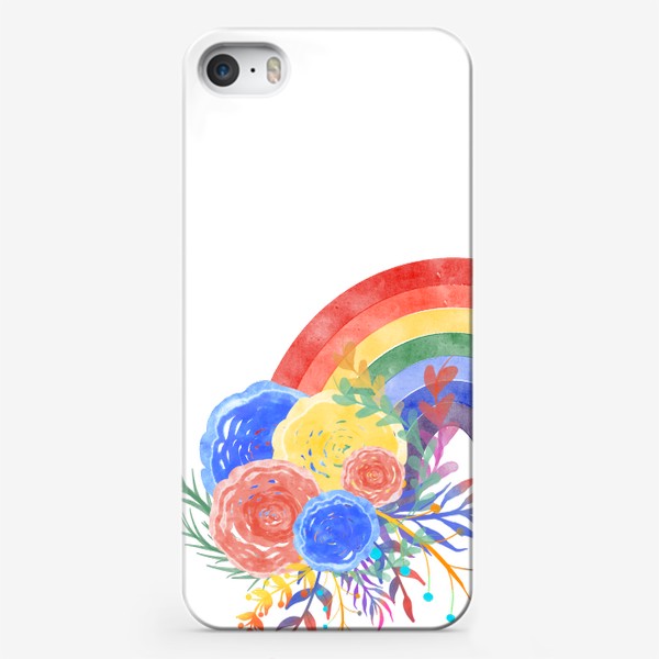 Чехол iPhone «Цветущая радуга»