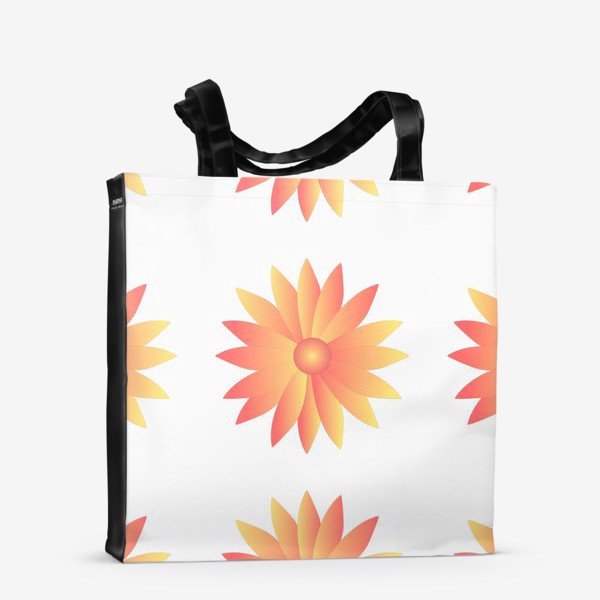Сумка-шоппер «Паттерн цветы»