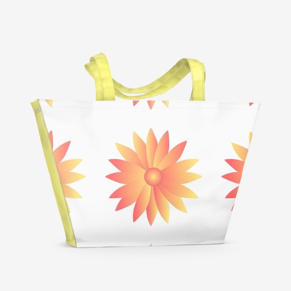 Пляжная сумка «Паттерн цветы»