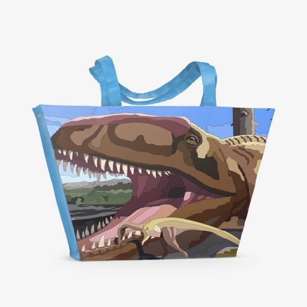 Пляжная сумка «Динозавр Ти-Рекс»