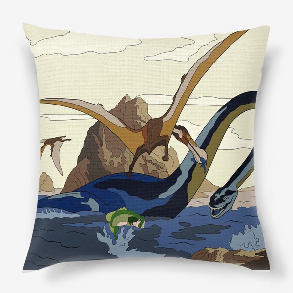 Подушка «Морской динозавр»