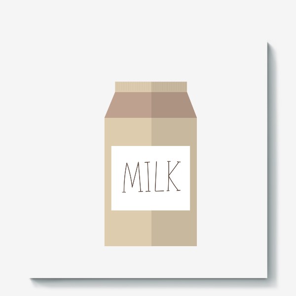Холст «Молоко в пакете - Milk»
