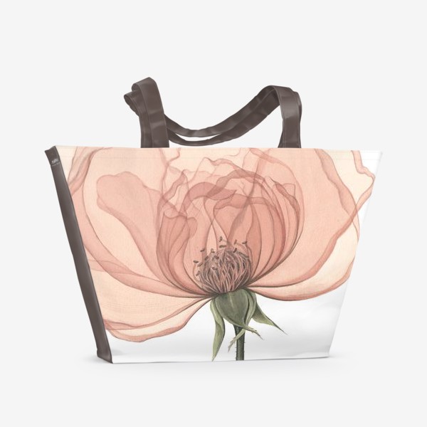 Пляжная сумка «Пудровая роза»