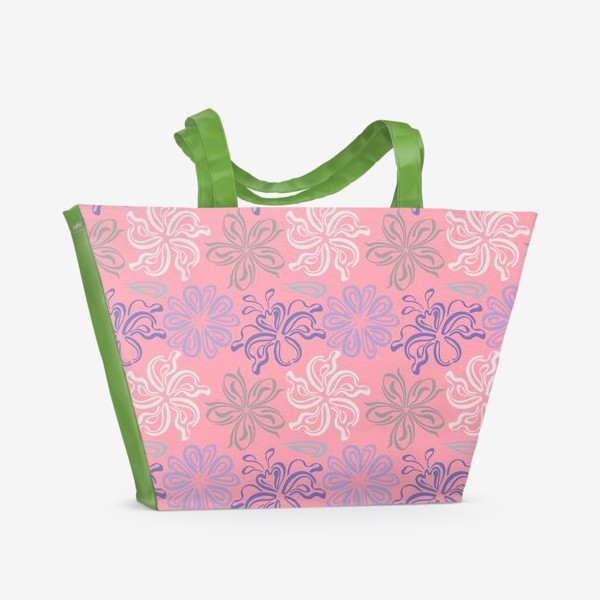 Пляжная сумка «Розовый ветер.»
