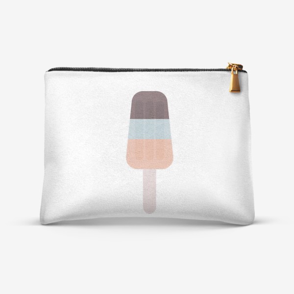 Косметичка «Мороженое на палочке - пастельные цвета»