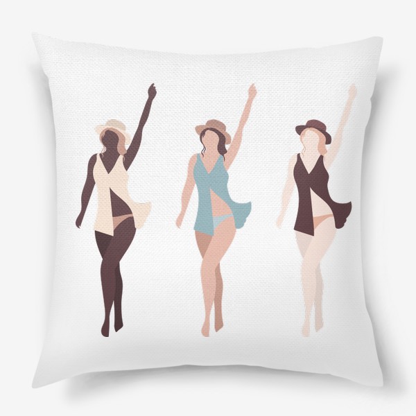 Подушка «Три девушки - красота тела»