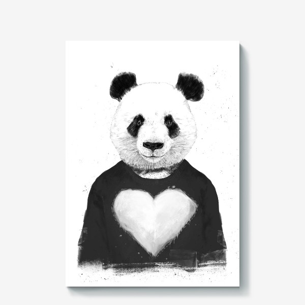 Холст «Lovely panda автор Balazs Solti»
