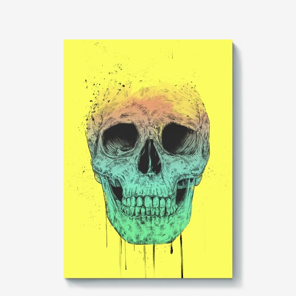 Холст «Pop art skull автор Balazs Solti»