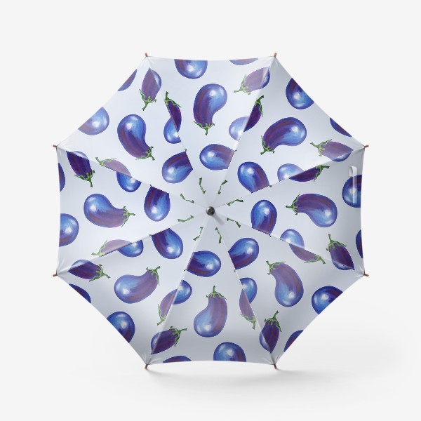 Зонт «Акварельные баклажаны»