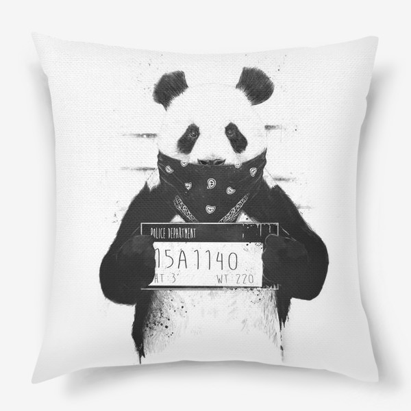 Подушка «Bad Panda автор Balazs Solti»