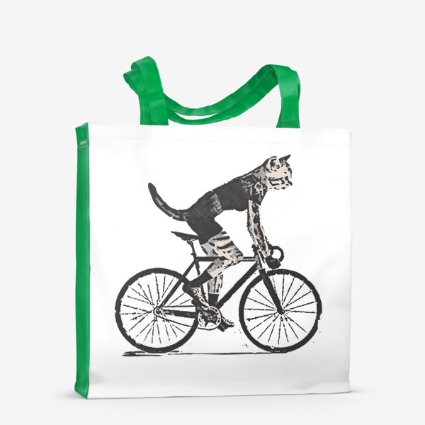 Сумка-шоппер «Cat Bike Punk Rider»