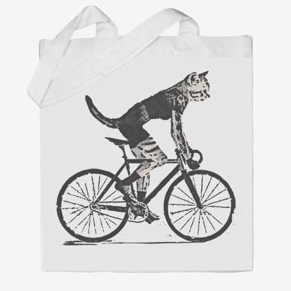 Сумка хб «Cat Bike Punk Rider»