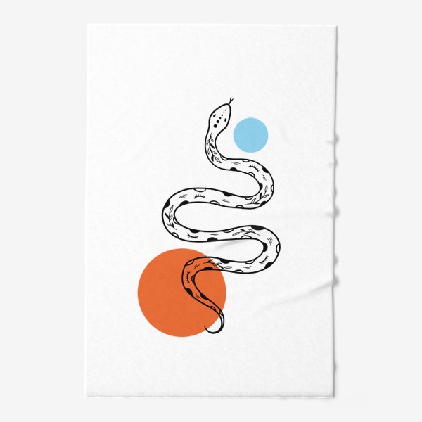 Полотенце «Змея абстракция»