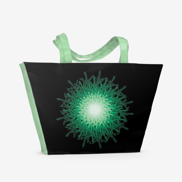 Пляжная сумка «Зеленая загадка»