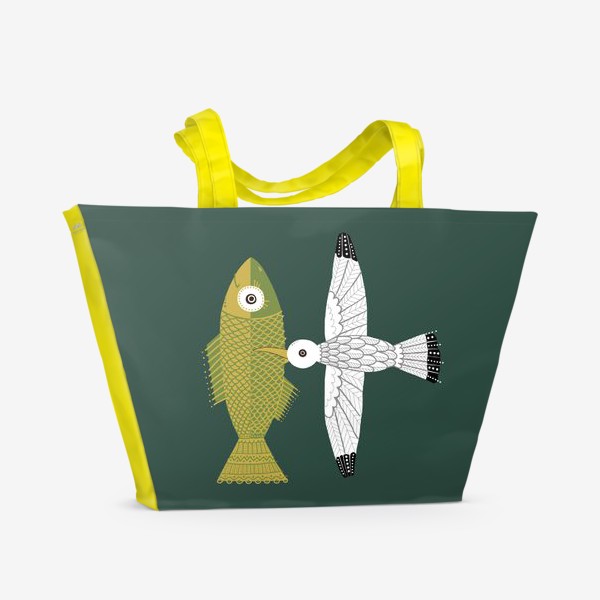 Пляжная сумка «Большая рыба»