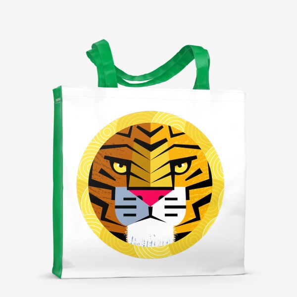 Сумка-шоппер «Тигр в круглой рамке»