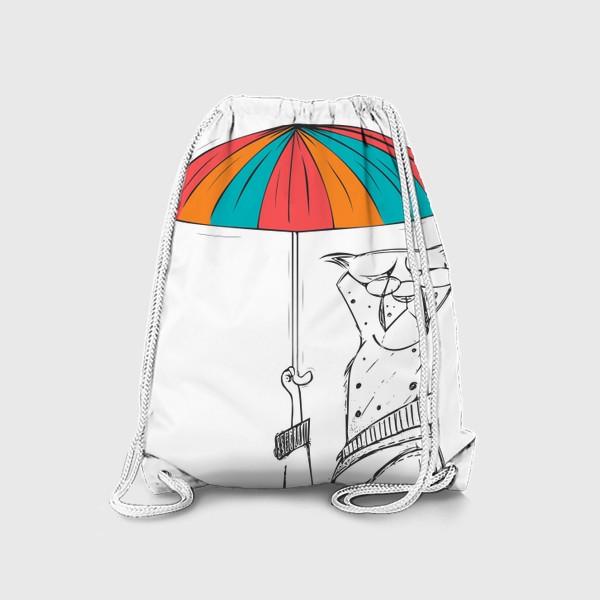 Рюкзак «Кот с зонтом»