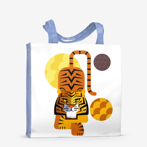 Сумка-шоппер «Тигр с орнаментом»