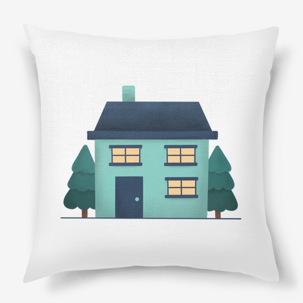 Подушка «Зима дом »