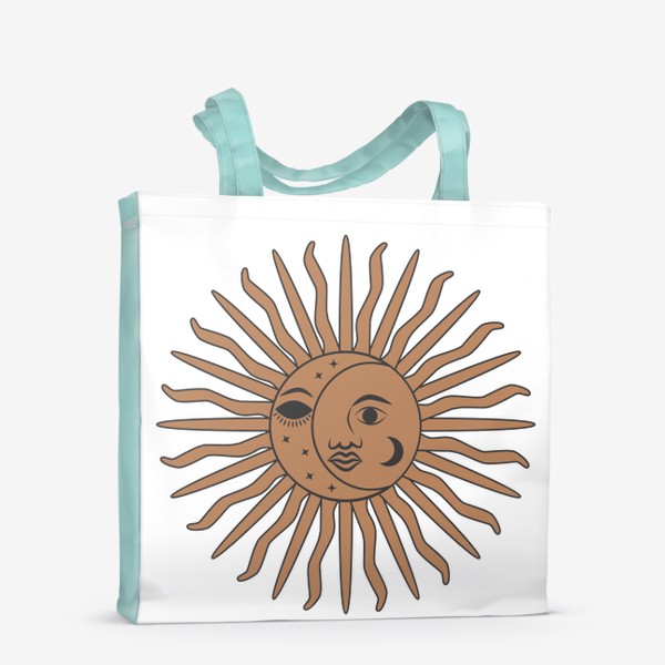 Сумка-шоппер «Магический символ солнце и луна»