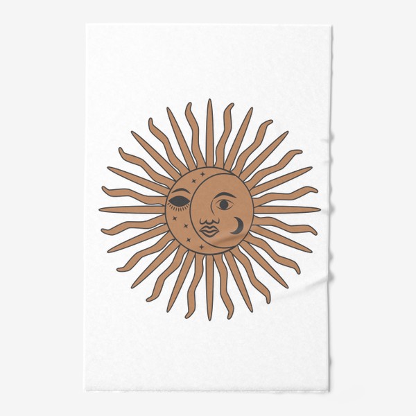 Полотенце «Магический символ солнце и луна»