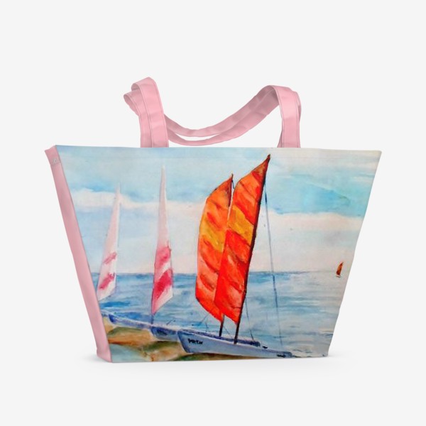 Пляжная сумка «Алые паруса в Сиде»