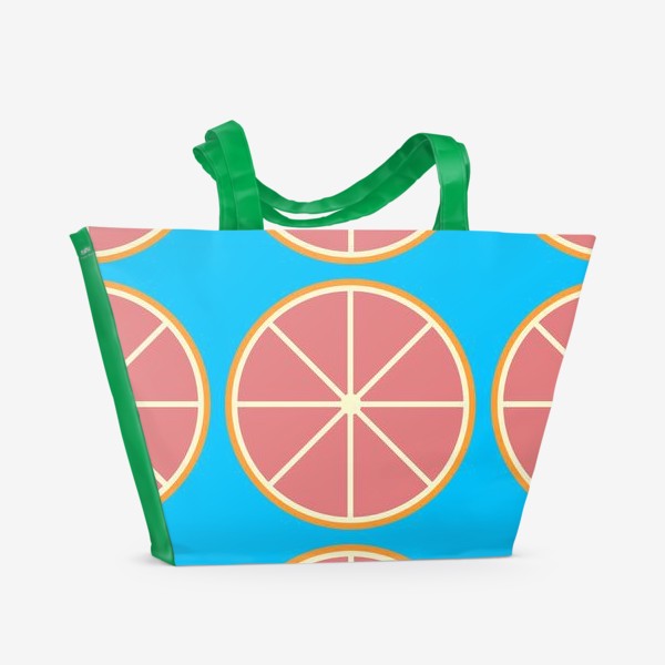 Пляжная сумка «Паттерн Грейпфрут »