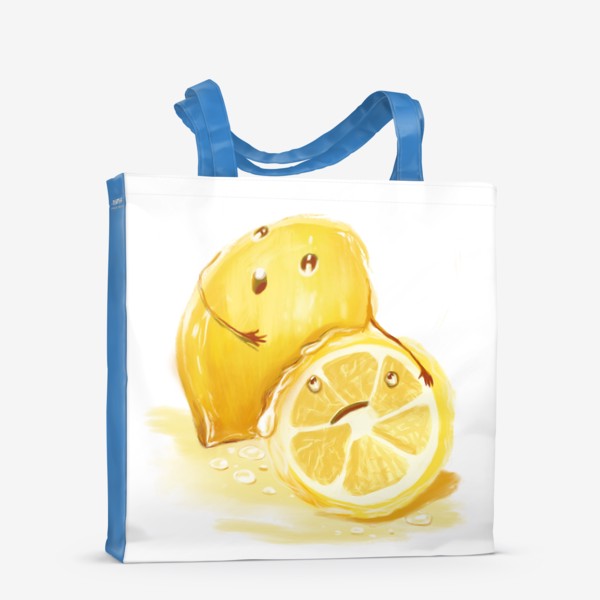 Сумка-шоппер «Напуганный лимон»