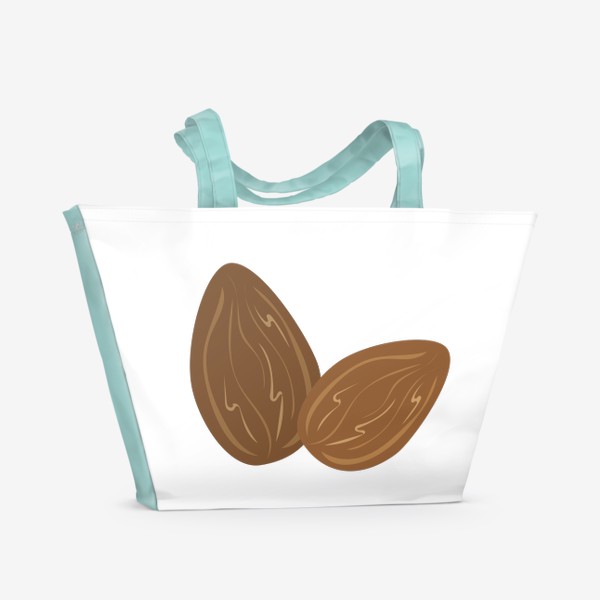 Пляжная сумка «Миндаль - два ореха»