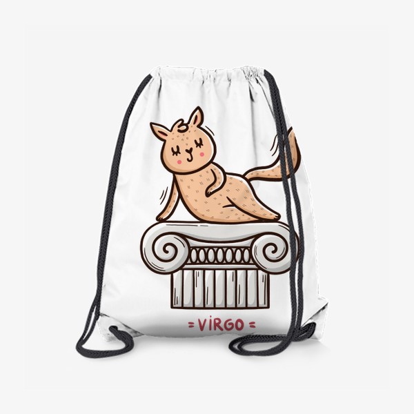 Рюкзак «Милая кошка. Подарок Деве. Дева. Virgo»