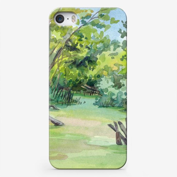 Чехол iPhone «Летний день в лесу»