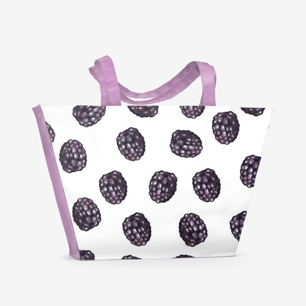 Пляжная сумка «Ежевика.Лето.Сочная ягода»