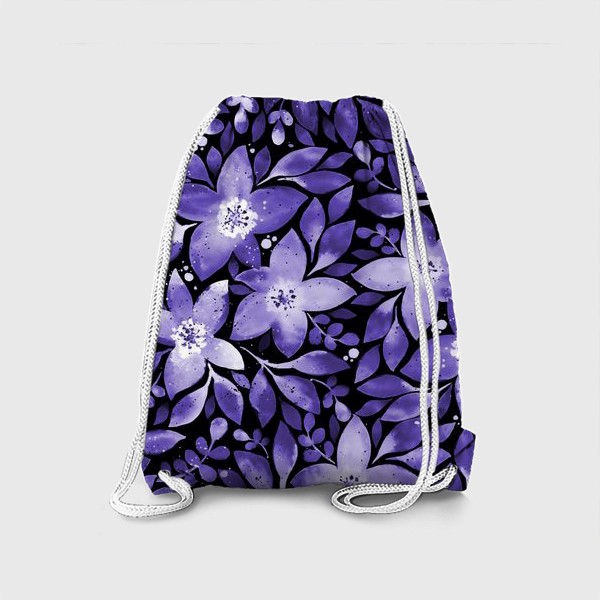 Рюкзак «Фиолетовые акварельные цветы»