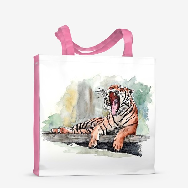 Сумка-шоппер «Зевающий тигр»