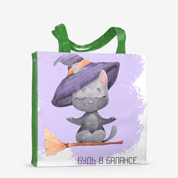 Сумка-шоппер «кот хеллоуин»