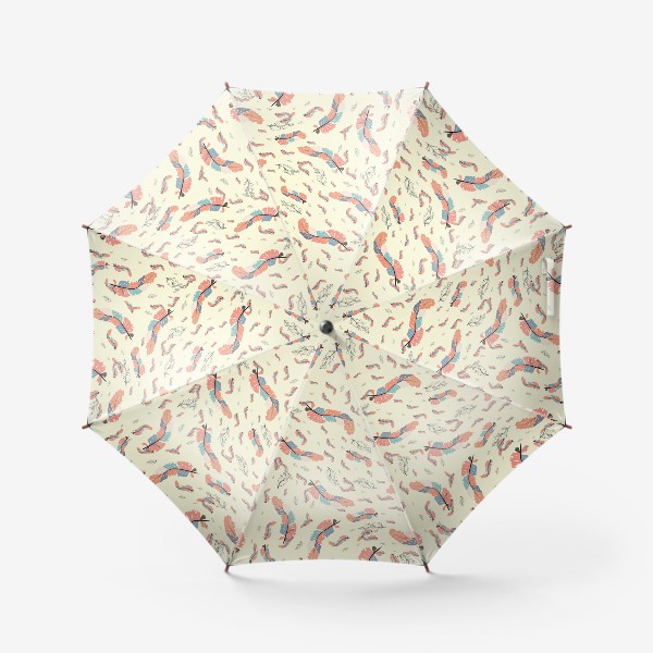 Зонт «Бохо-перья в полете»