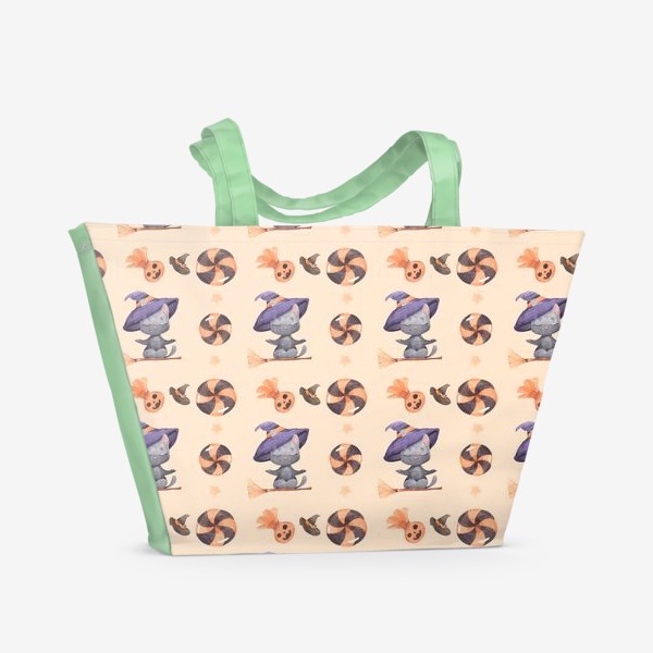 Пляжная сумка «паттерн коты»