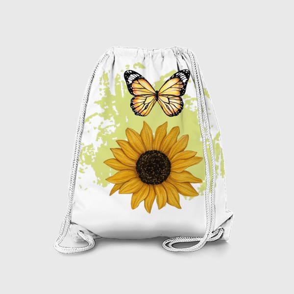 Рюкзак «подсолнух и бабочка»