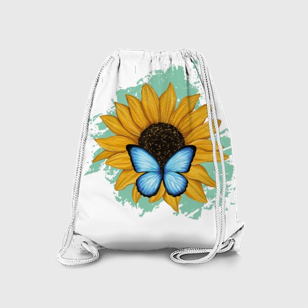 Рюкзак «бабочка и подсолнух»