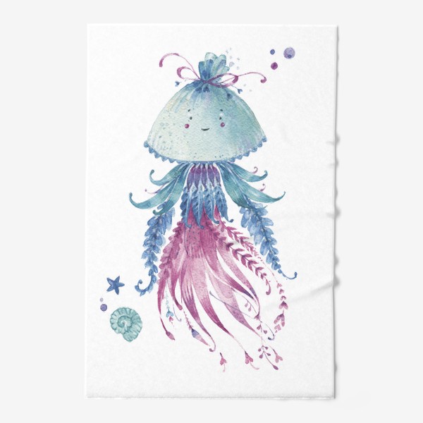 Полотенце «Бирюзовая медуза»