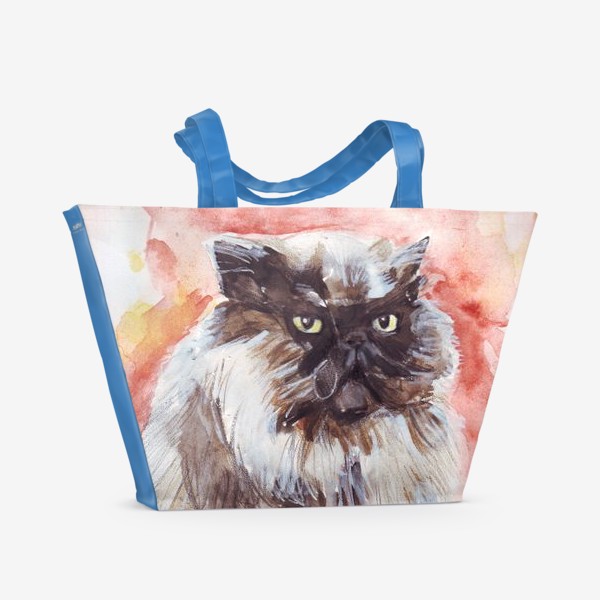 Пляжная сумка «Солидный кот»