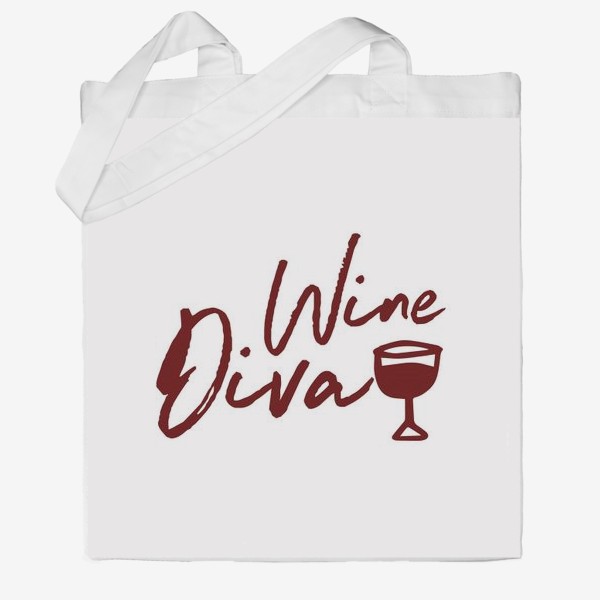 Сумка хб «Wine Diva»