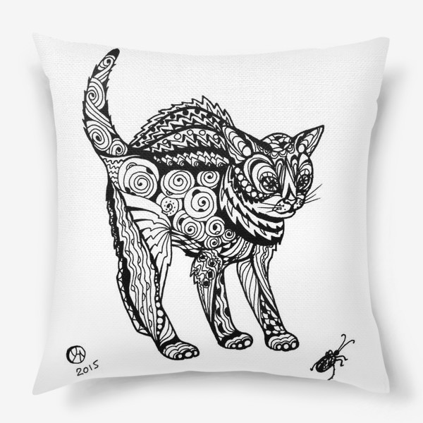 Подушка «Любопытный котенок»