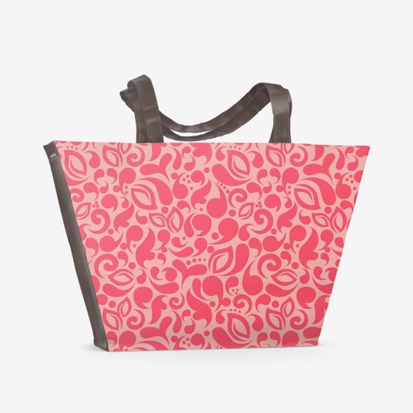 Пляжная сумка «Розовый орнамент»